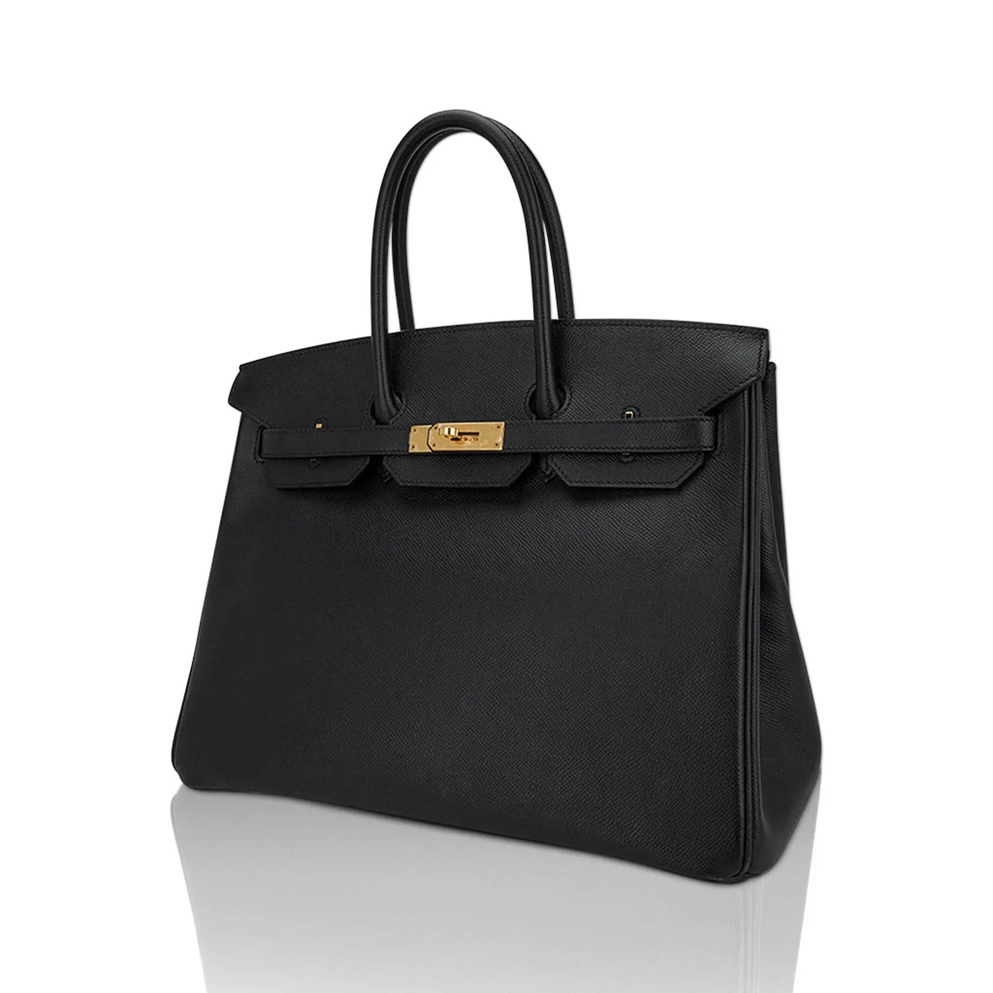Birkin 35 Bag Black Epsom Leather with Gold Hardware