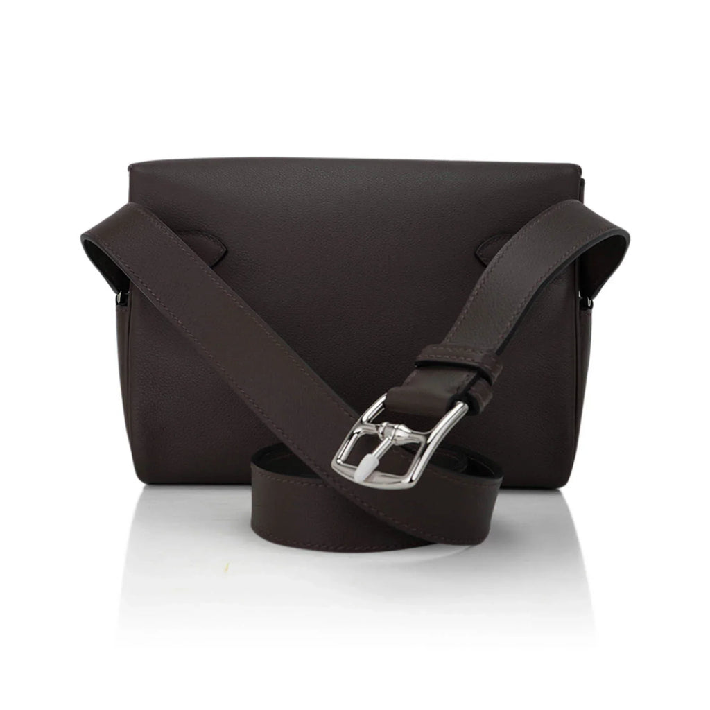 Kelly Messenger 25 Bag Ecorce Evercolor Leather with Palladium Hardware