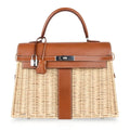 Kelly 35 Bag Picnic Wicker / Osier Palladium Hardware Limited Edition