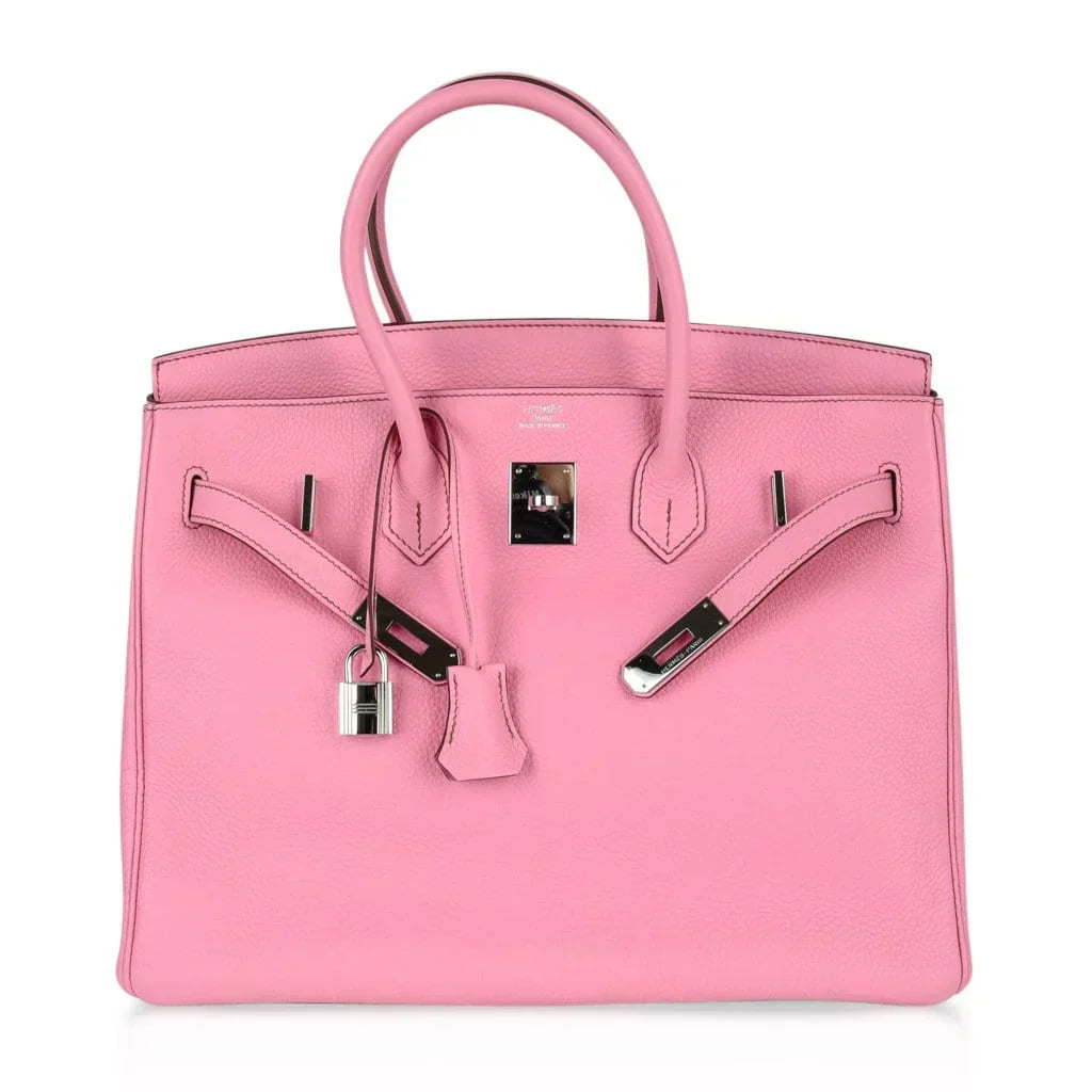 Birkin 35 Bag rare 5P Pink Togo Palladium Hardware