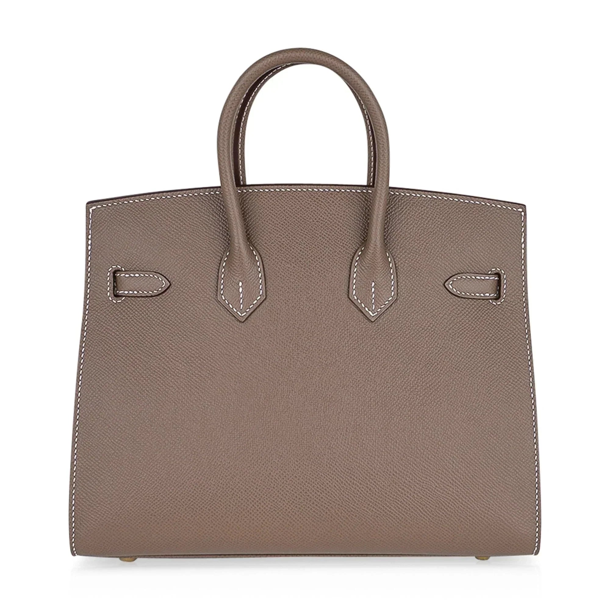 Birkin Sellier 25 Etoupe Gold Hardware Epsom Leather New w/Box