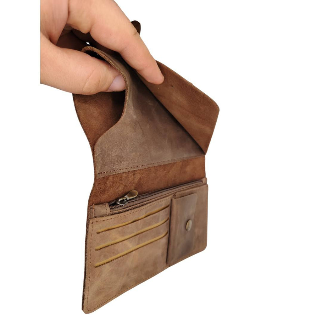 Vintage Snap-Closure Long Wallet