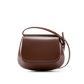 Minimalist Flap Saddle Sling Crossbody Bag