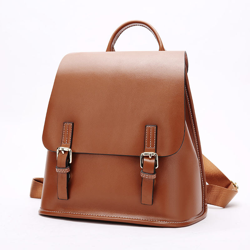 Vintage Buckle Flap Lightweight Backpack