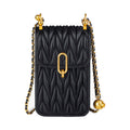 Ruched Chain Mini Phone Sling Bag
