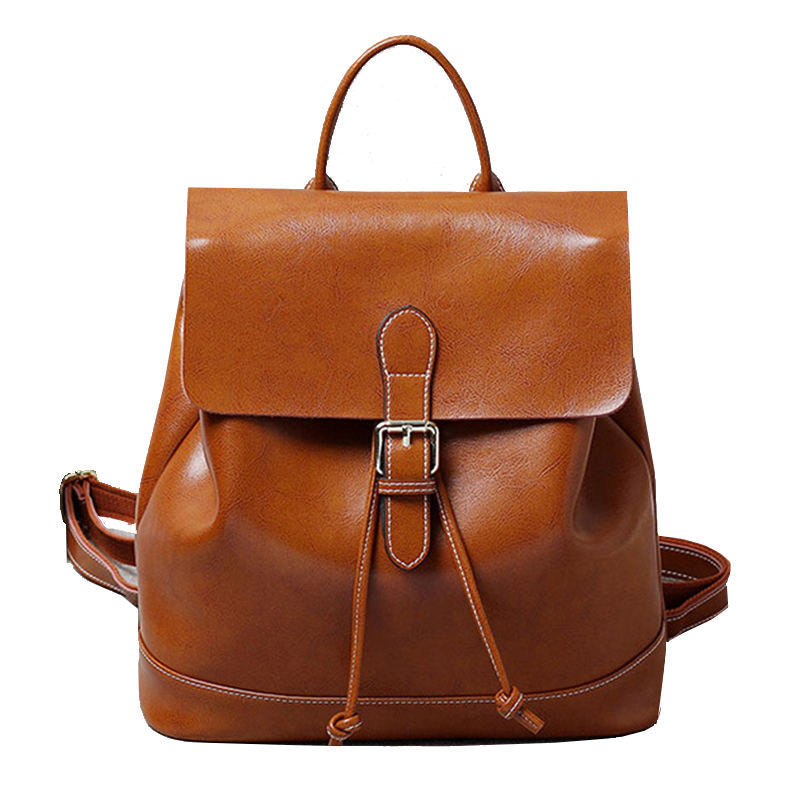 Vintage Flap Drawstring Lightweight Backpack