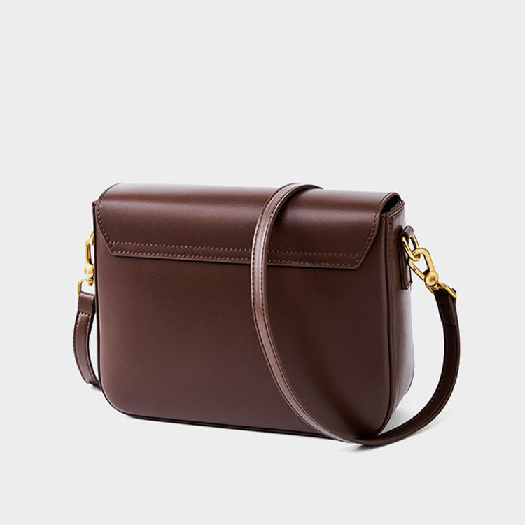 Vintage Flap Lock Sling Crossbody Bag