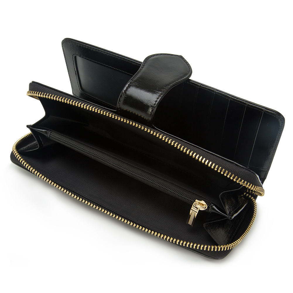 Vintage Blocking Long Wristlet Wallet