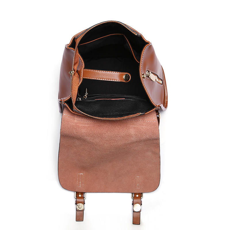 Vintage Buckle Flap Lightweight Backpack