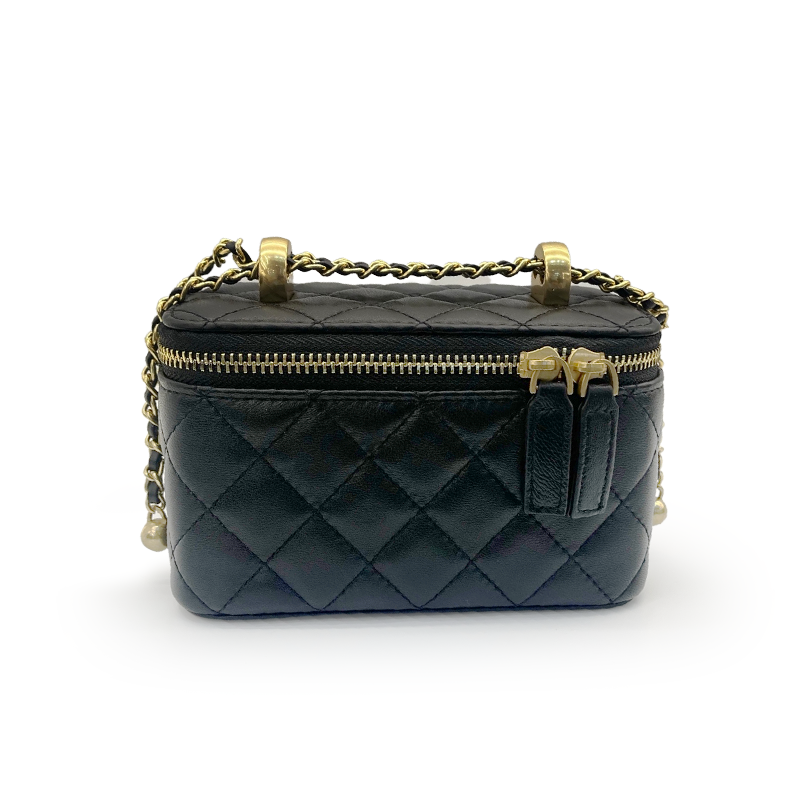 Quilted Mini Box Sling Crossbody Bag