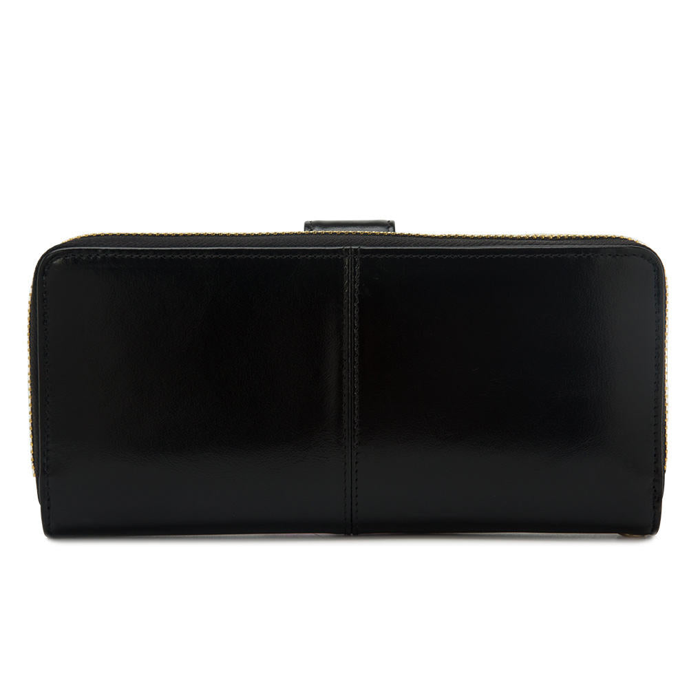 Vintage Blocking Long Wristlet Wallet