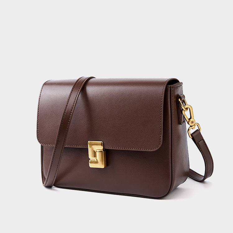 Vintage Flap Lock Sling Crossbody Bag