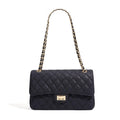 Quilted Caviar Leather Chain Sling Crossbody Bag
