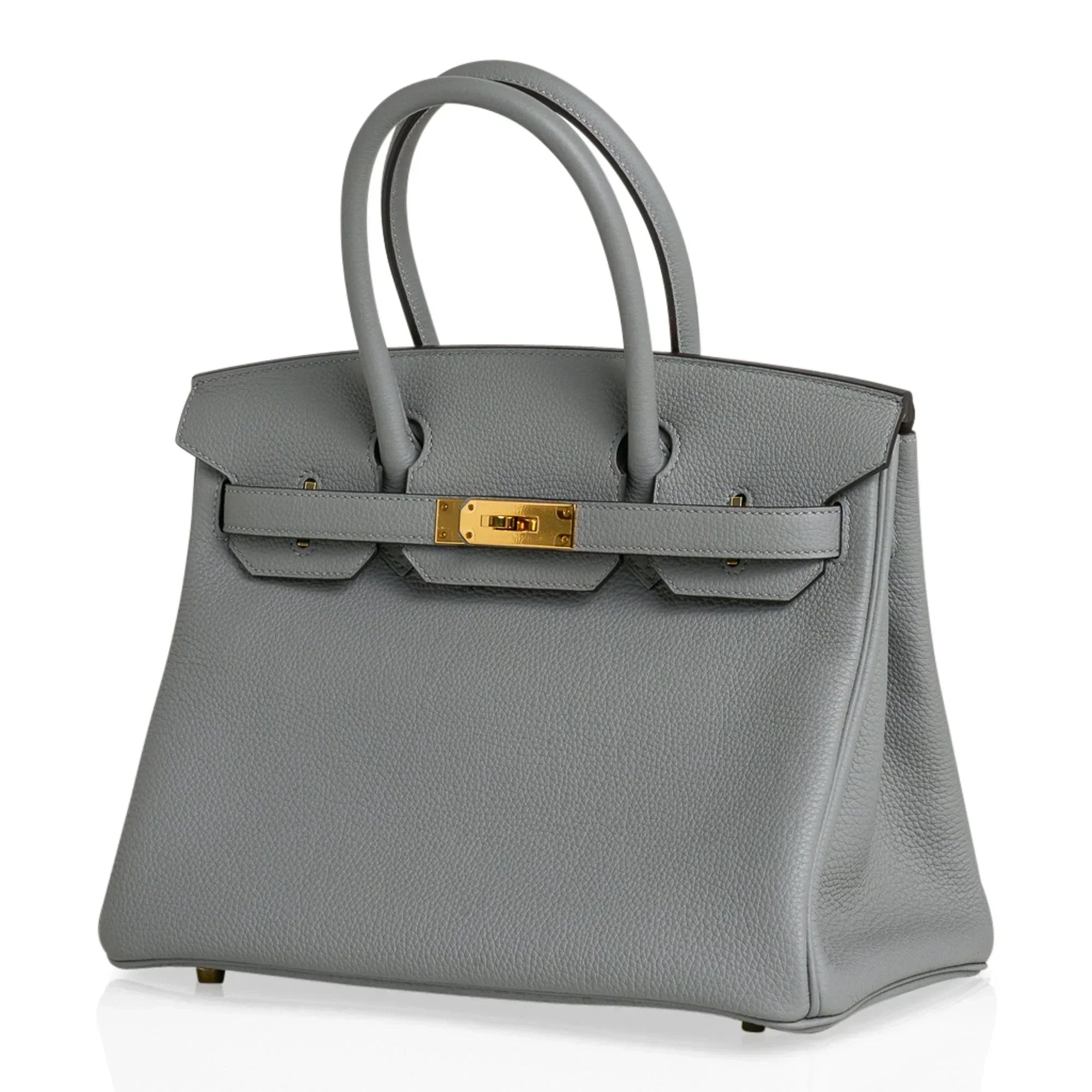 Birkin 30 Bag Gris Mouette Gold Hardware Togo Leather