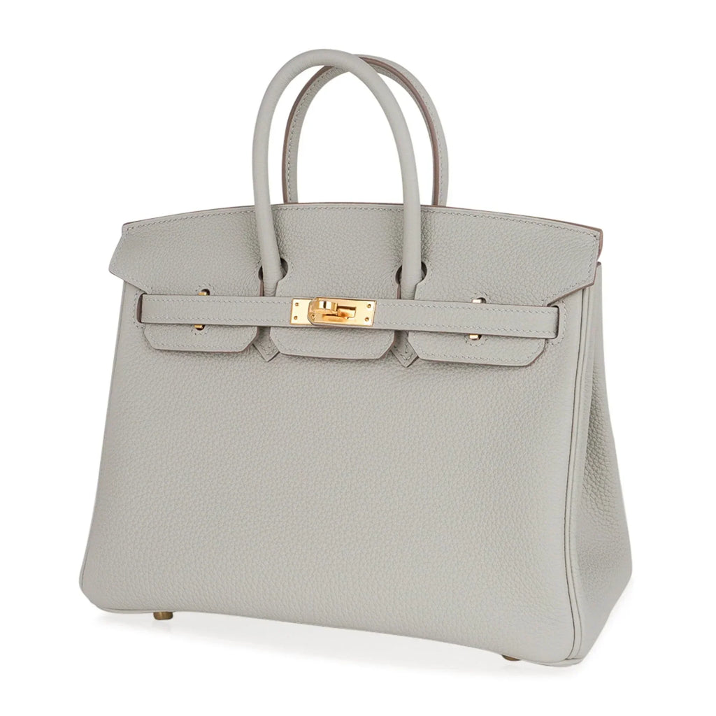 Birkin 25 Bag Gris Perle Togo Gold Hardware