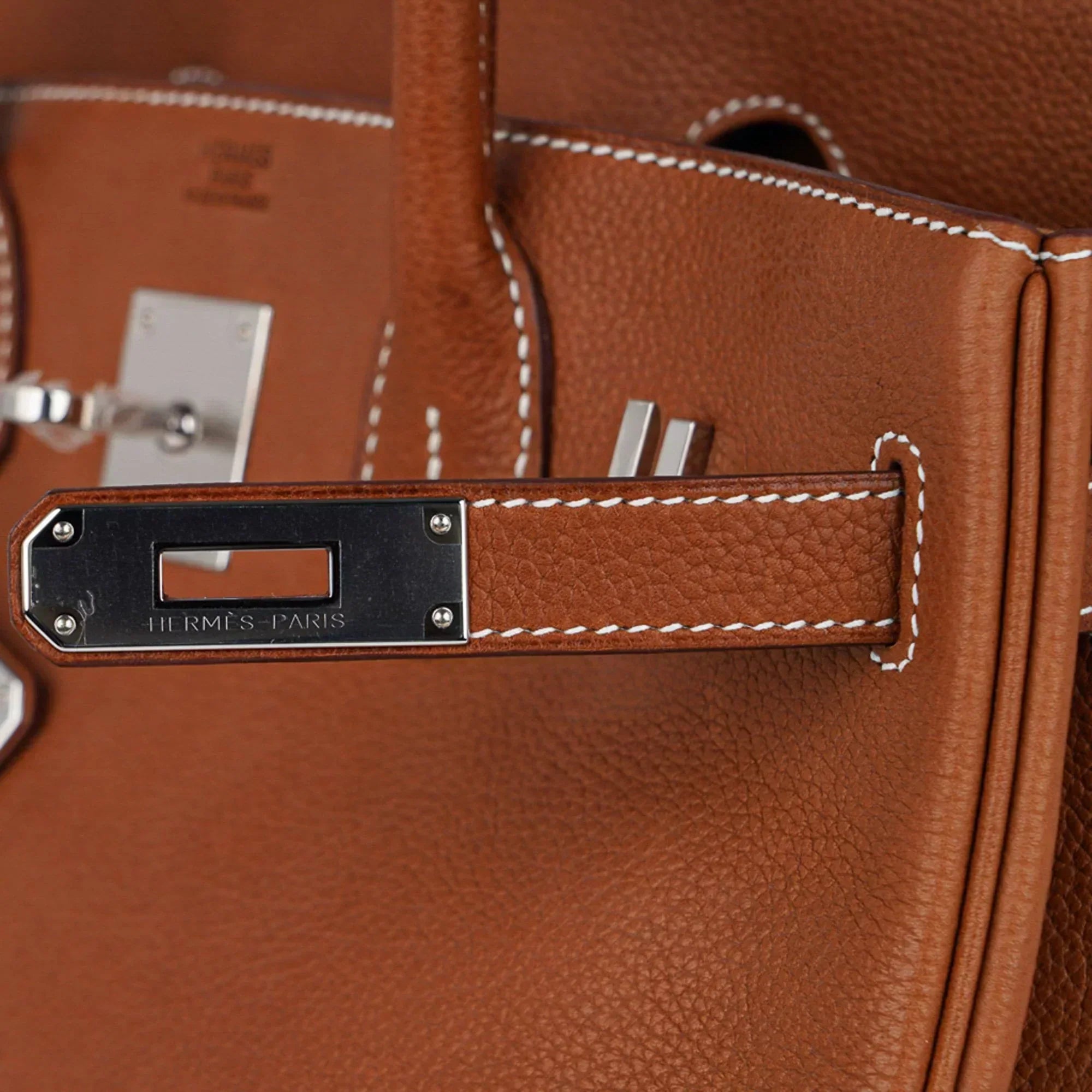 Birkin 30 Bag Barenia Faubourg Palladium Hardware