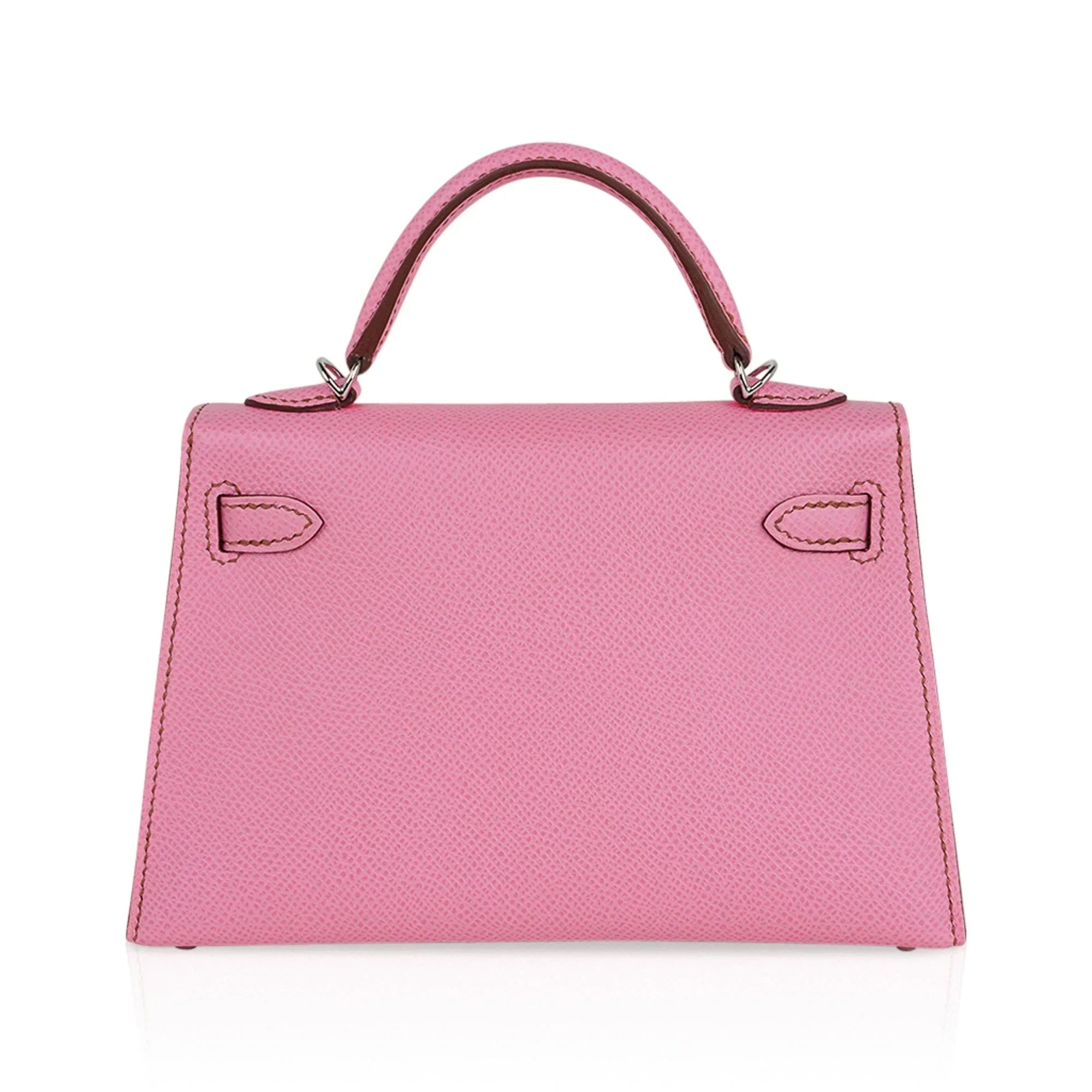 Mini Kelly 20 Sellier Bag in 5P Pink Bubblegum Epsom Leather with Palladium Hardware
